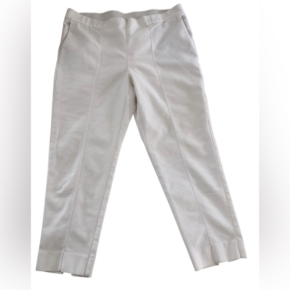 J. Jill White Ankle Straight-Leg Pants